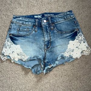 Target High Rise Jean Shorts